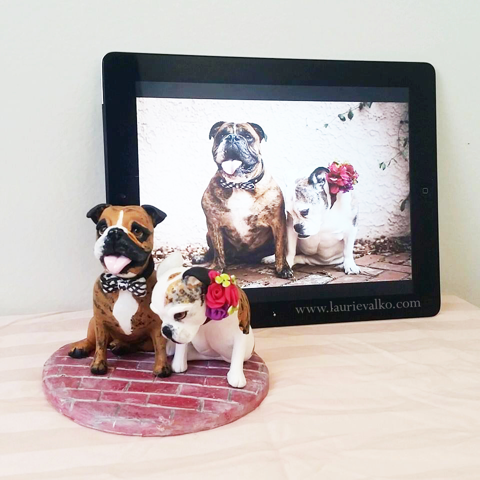 dogs in weddings ideas: Custom Cake Toppers by Laurie Valko | Toronto Weddings 